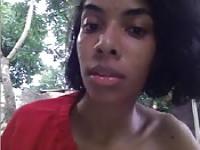 Espetacular garota sul africana se exibe