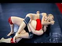 Horn lesbian wrestlers
