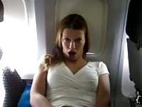 Masturbating in a plane