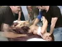 MILF in an intense gangbang