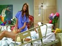 Patient gets his cock cleaned and pleasured