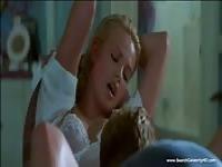 Charlize Theron in a hot scene