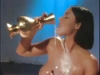 Anal sex after a milk bath