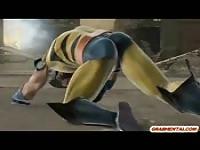 Wolverine 3D animation fucked from behind