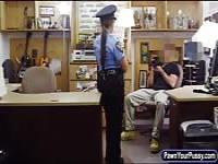 Latina police officer fucked by pawn guy
