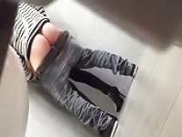 Pervert films couple fucking in toilet