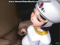 3D Egyptian teen banged by her guard