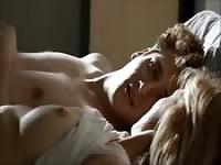 Hot babe makes passionate love