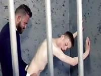 Young boy fingered and fucked in jail