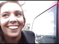 Babe picked up in public and fucked in the car